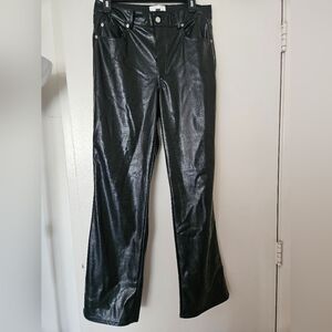 H&M straight coated pants